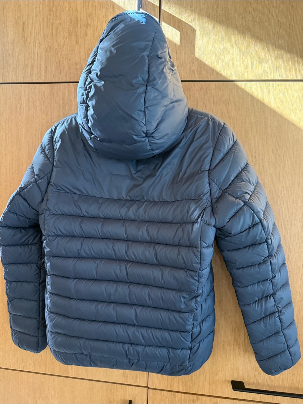 SAVE THE DUCK BOYS FULL ZIP SHERPA LINED HOOD Jacket Navy Blue Kids size 12 - Picture 7 of 15